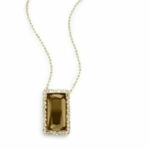 Alexis Bittar Smokey quartz crystal necklace